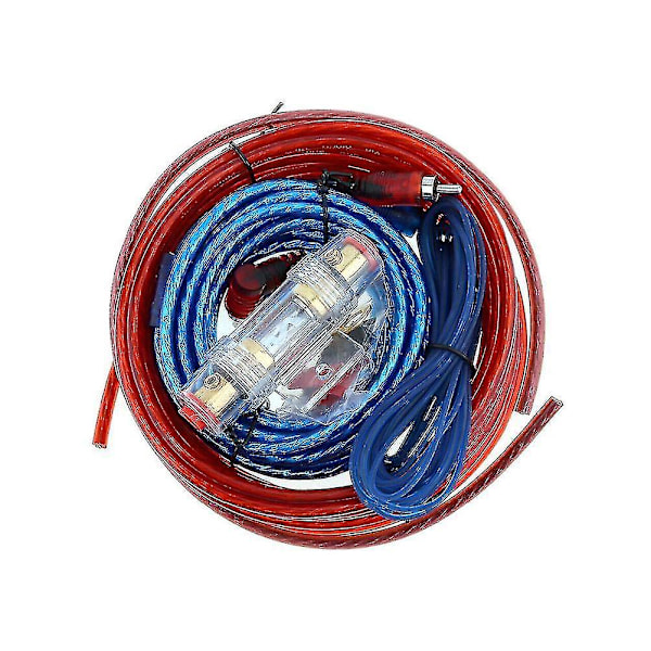 60 Amp säkringshållare 8ga strömkabel subwoofer högtalare bil ljudkabel ledningsförstärkare installation Wi