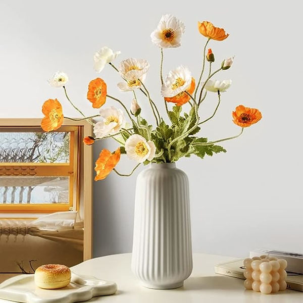 Nordisk keramisk vas Hem Vardagsrum Bord Dekoration Blommor Hydroponisk Behållare Veranda Sovrum Inredning Tillbehör (Färg: Grön)