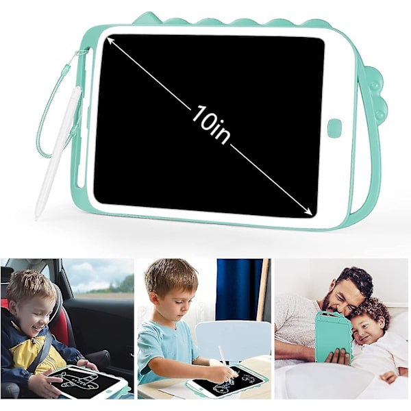 Skrivbord 10 tum LCD med magisk skifferpenna bärbar för skrivning ritning papperslös barn vuxna skrivning ritning