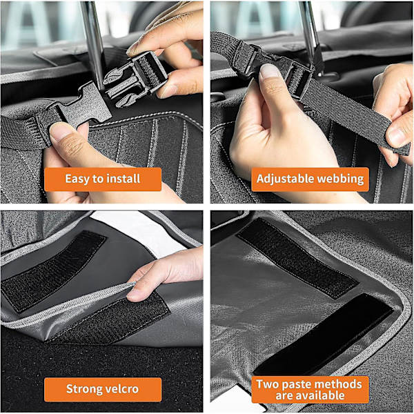 Toozey Bagagerumsbeskytter til Hund - Universal Antislip Bagagerumsforing med Sidesikring og Bumperbeskyttelse, Vandafvisende & Antifouling, Robust Hundebagagerumsdækken, Nem at Rengøre - Sort