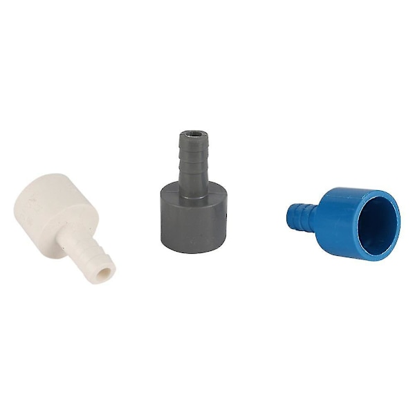 20 til 10 mm PVC Reducer Slange Hurtigkobling Hård Rør Plastik Pagoda Rørforbindelse