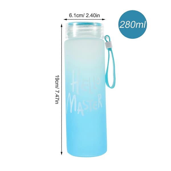Dricksglas Coola Glasmuggar för Hemmakontor Bil 280ml Gradient Grön 1st Blue 19.00X6.10X6.10CM