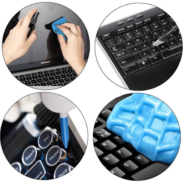 Tastaturrens Super Clean Gel (190g) For bærbare datamaskiner, datamaskiner, bilventiler, kalkulatorer