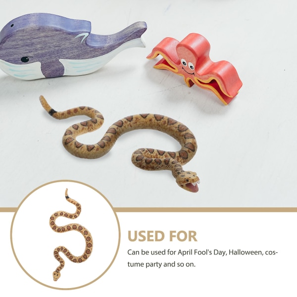 Modell Vuxna Trädgårdssnok Rekvisita Gummi Anaconda Läskig Orm Leksak Vattensnok Leksak