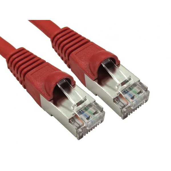 10m Cat6a *600mhz* Nätverkskabel Röd - Professionell Standard Ethernet-kabel - Lszh - Sstp - Ftp - 10gbase-t (10 Gigabit-stöd) -