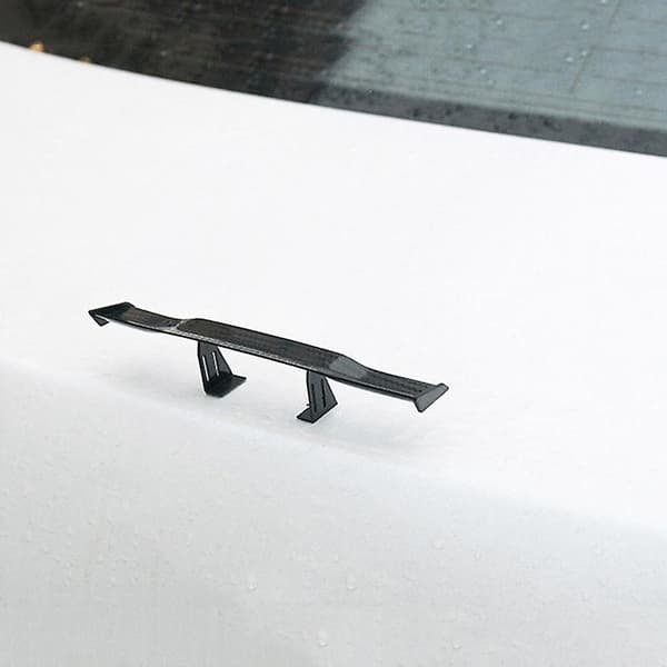 Universal 6,7 tommer mini spoiler bil baghale dekoration spoiler vinge kulfiber Blue