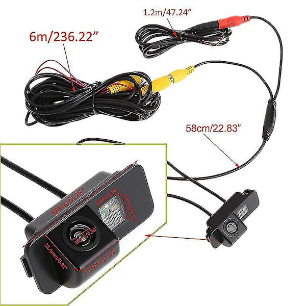 Bakkamera til Ford/Mondeo/BA7 S-max/Fiesta/Kuga