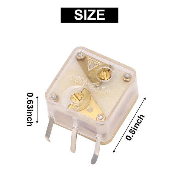 2 stk 223f Style Dual 20pf Variabel Kondensator til FM Radio