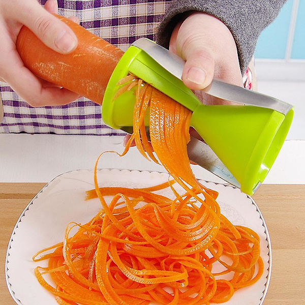Grøntsags Skærer, Til Gulerødder, Agurker, Kartofler, Zucchini, Og Mere. Laver Tynd Krøllet Grøntsags Spaghetti