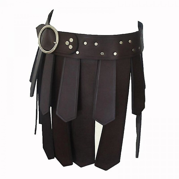 Muinainen roomalainen legioonan gladiaattorin taisteluvyön hame goottilainen steampunk PU-nahkainen panssari keskiaikainen kreikkalainen cosplay-asu miehille