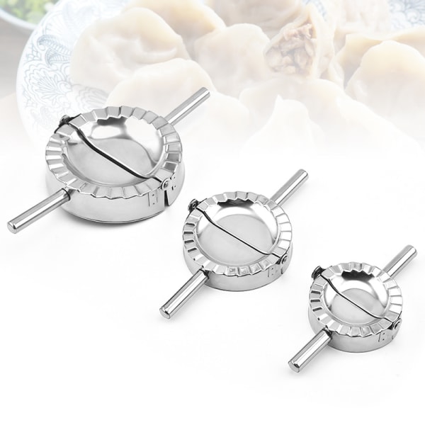 Ravioli-, Pierogi- og Dumpling-Maskine, 18/8 Rustfrit Stål Pasta- og Bagedejspresse, Perfekt til Formning og Forseglning af Frisk Fyldt Pasta og Bagedej