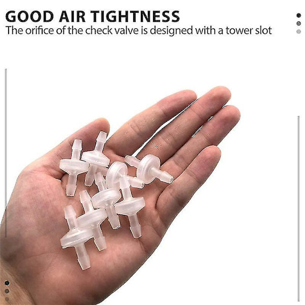 8 st 1/4 tums ventil 6 mm vägventil inline ventil backventil för gas