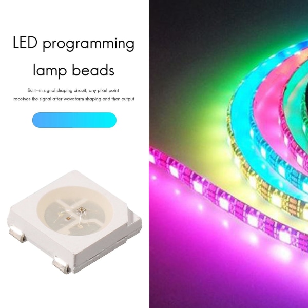 100 stk. Ws2812b Rgb Led P 5050smd Pcb Ws2812 Individuelt Adable P Pixels 5v