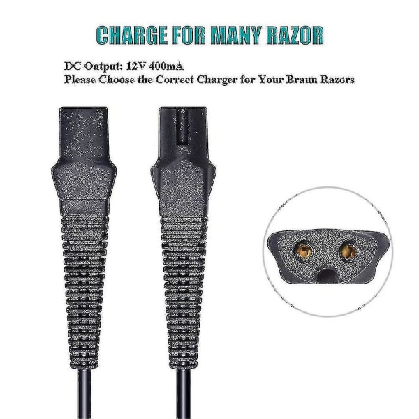 Braun barbermaskinlader EU-plugglader for Braun barbermaskiner