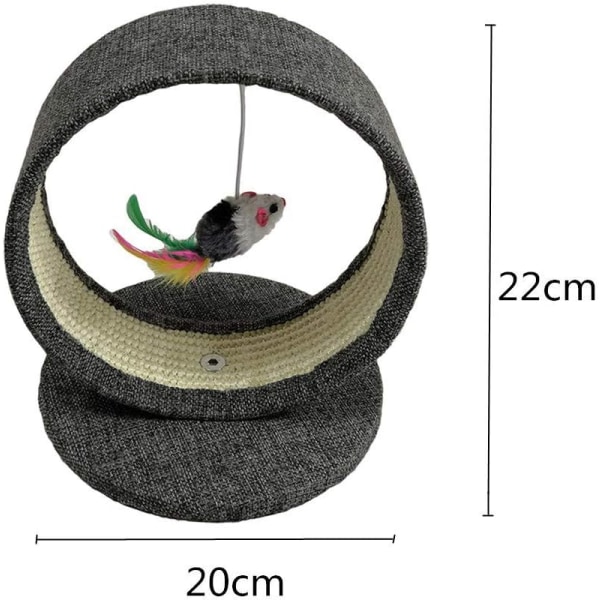 Kattklösbräda med hål Kattklätterställning Husdjur Liten Storlek Katt Leksak Kattträd Kattlägenheter Rolig Katt Leksak med Hängande Mushänge Terry Loop Hår