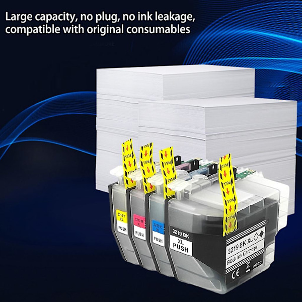 Professionel Lc3219xl Blækpatron Til Brother Mfc-j5330dw J5335dw J5730dw J5930dw J6530dw J6935dw Printer Lyse Farver