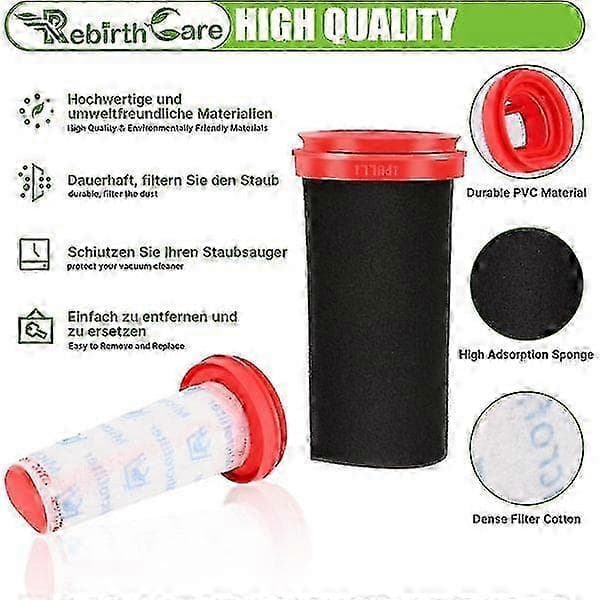 2-pack Bosch Flexxo Series 4 Filter BBH32101 & BBH3ZOO25 Reservdelar
