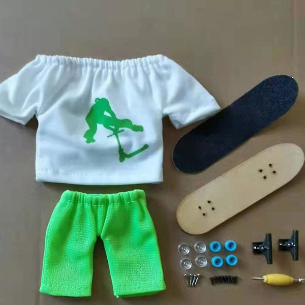 Anti-stress Finger Skateboard Leketoy for Tenåringer Intelligens Utvikling (farge: gul)