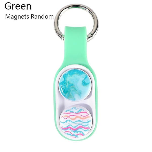 Poppuck Fidget Dekompression Legetøj Udgiv Elastisk Pop-up Magnetisk Finger Legetøj