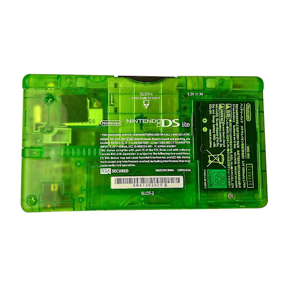 Farfi Klar Grön Fullt Ersättningshölje Skärmlins för Nintendo DS Lite