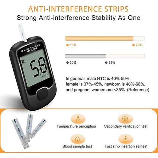 Blodsukkermåler, diabetes testkit til blodsukkertest