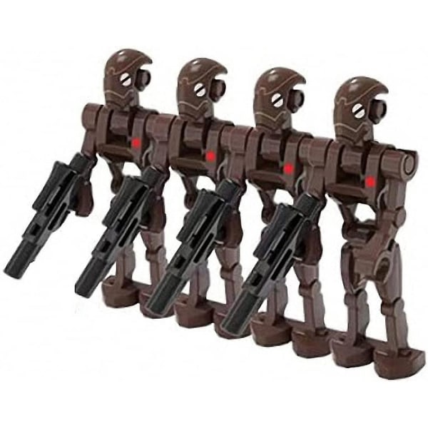 28-pakning med kampsoldater, generaler og droider med våpen Minifigursett, byggeklosser actionfigurer leketøy barnas gave