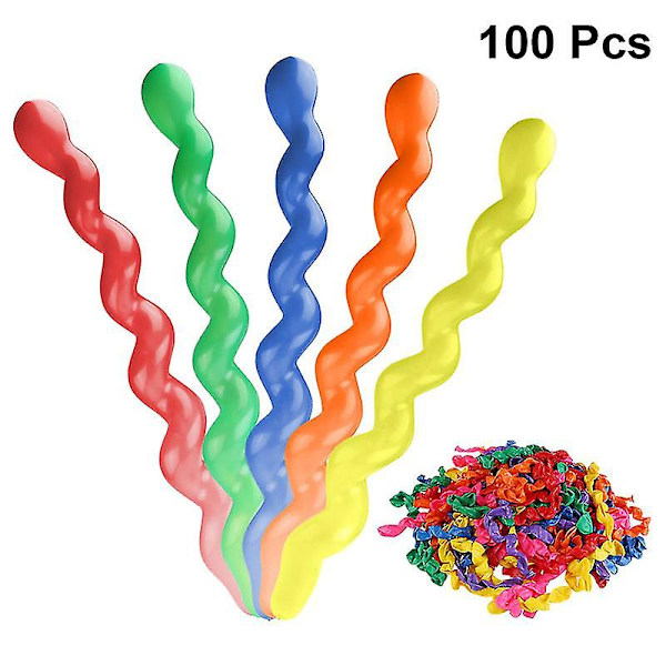 100 st Spiralformade Ballonger
