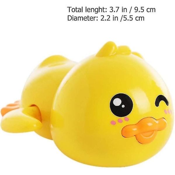 6 stk Float Duck Baby Badeleke Mini Ducky Animal Wind Up Clockwork Leker Dusj