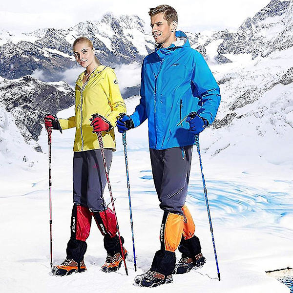 Isfiskesko med pigger for sko og støvler, is- og snøpigger for menn, kvinner og barn, vintervandring på is og snø, sklisikre overtrekk, elastiske