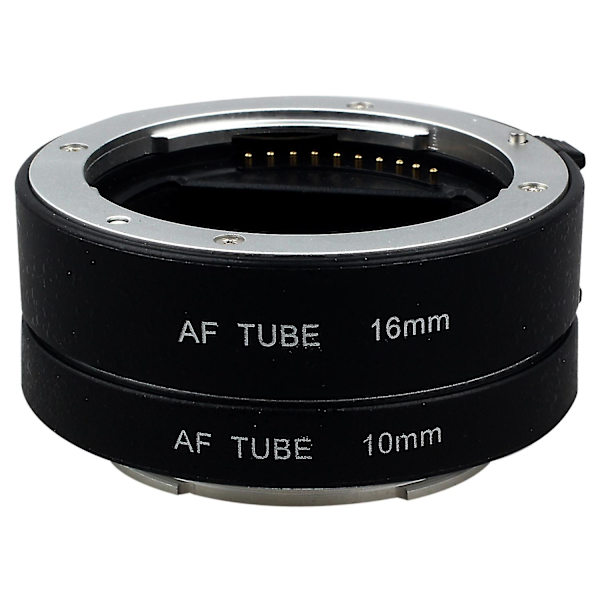 Svart Af Autofokus Makro Förlängningsrörssats 10mm & 16mm För Sony Nex