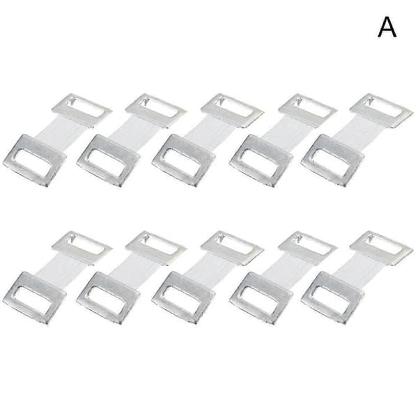 10 X Bandageclips Elastisk Kropsindpakningsclips Metalklemmer til-Comp hot！|UK] white one-size