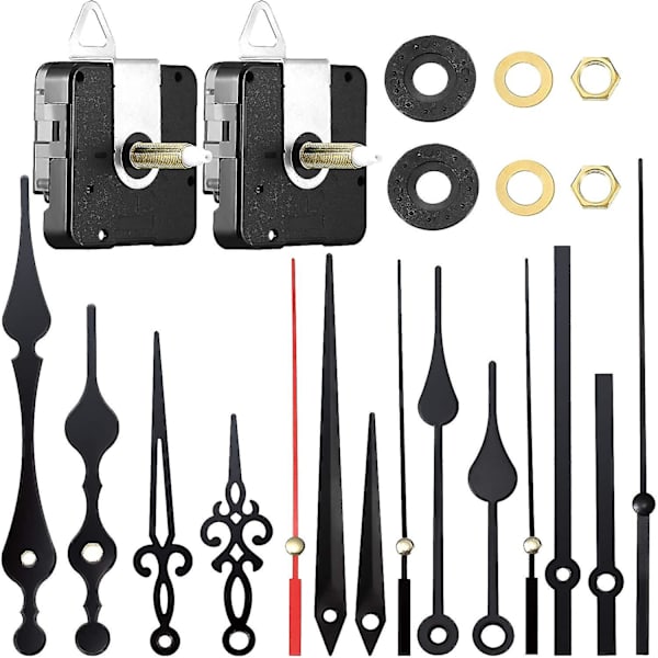 2 stycken klockmekanismer med högt vridmoment, DIY-klocka