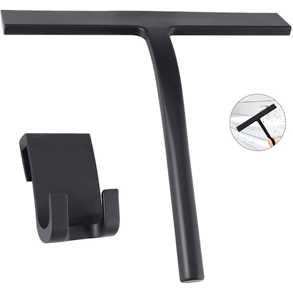 Dusj-skrape, Silikon Baderomsskrape For Glass Wiper, Vindusvasker Med Hengende Krok For Bad