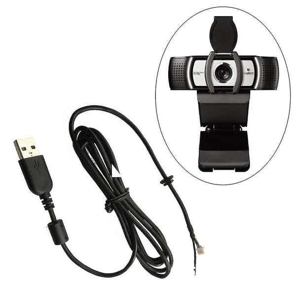 USB Reparationskabel til Kamera, Webkamera-ledning til Logitech HD Pro Webcam C920 C930e C922 C922x Pro