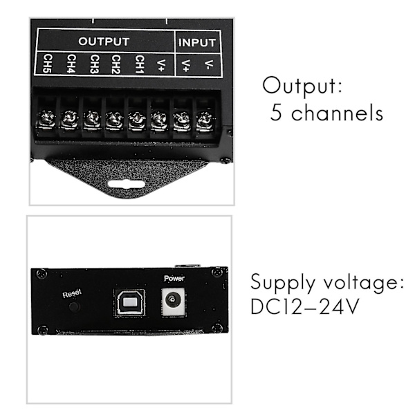 Tc420 Ajan Ohjelmoitava Rgb Led-ohjain Dc12v-24v 5 Kanavaa Led-aikadimmari