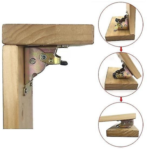 4 st Fällbara Bordbensförlängningsfästen, DIY Vikbart Arbetsbord Bensfäste