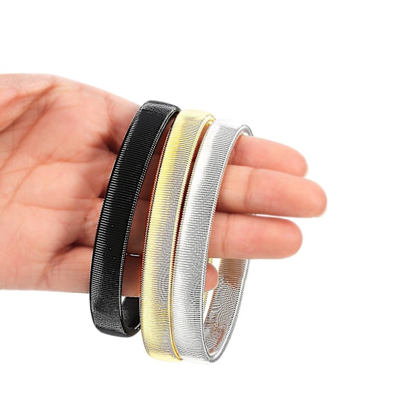 3 par med ermeholdere, sklisikre skjorteermeholdere, elastiske metallarmbånd for ermer til kvinner og menn
