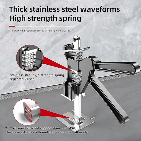 Arbetsbesparande Armjack 2-pack, Lyftverktyg för Dörrpaneler, Skåpslyft, Gipslyft Upp till 140 kg, Skivlyft