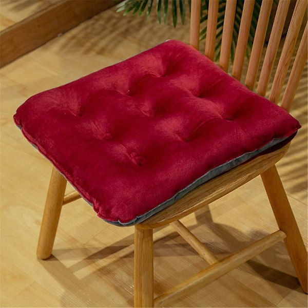 Set med 2 Sittdynor, Stolsdynor med Band, Sammetsdynor, Sittdyna, Stolsdyna