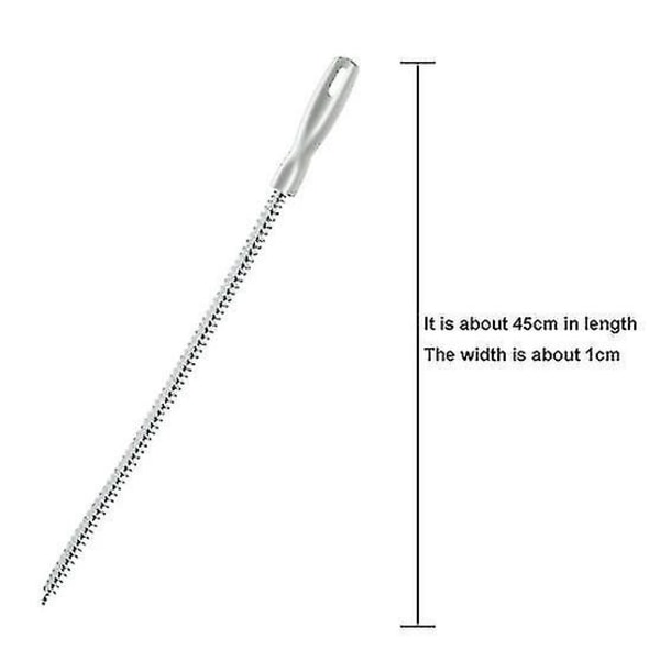 45cm Bärbar Rör Avloppsrensare Borste Rengörare Hopvikbar Diskho Avlopp Rengöring Stick Blockering Remover Kök Rengöringsverktyg