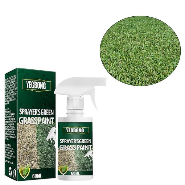 Grønn gressmalingsspray - Varig gressmaling for å forbedre flekkete, sovende og gule gress
