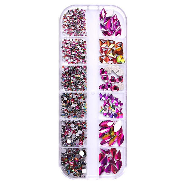 Neglekunst Krystal Perler Sten Flade