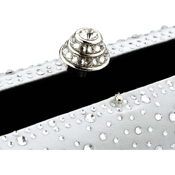 Kvinde Aften Taske Funklende Rhinestone Bryllup Aften Fest Clutch Håndtaske Pung Kæde Skulder Crossbody Taske