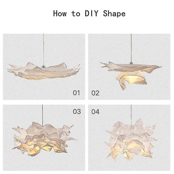 43cm riippuvalaisinvarjostin Persoonallisuus Luova Makuuhuone Ruokasali Paperi Pohjoismainen Koristeellinen Pilvi Kattokruunu Ei Sisällytä Polttimoa Ja Johtoa