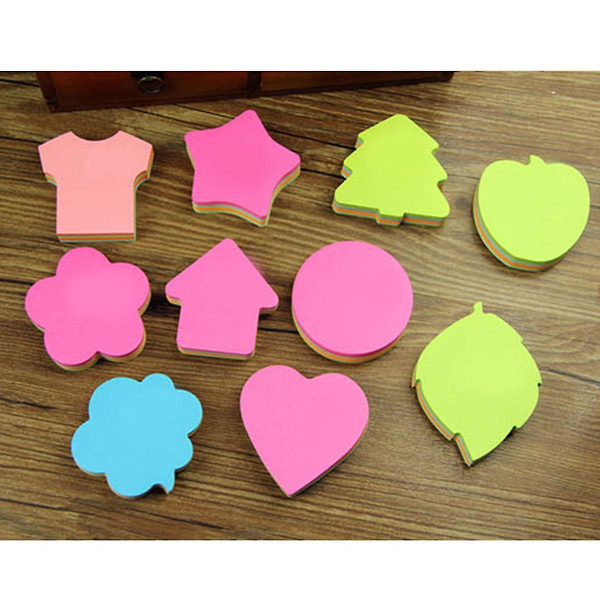 6 st Post It-lappar Anteckningsblock Stickies Formade Post Stickies Notes Star Square Stickers