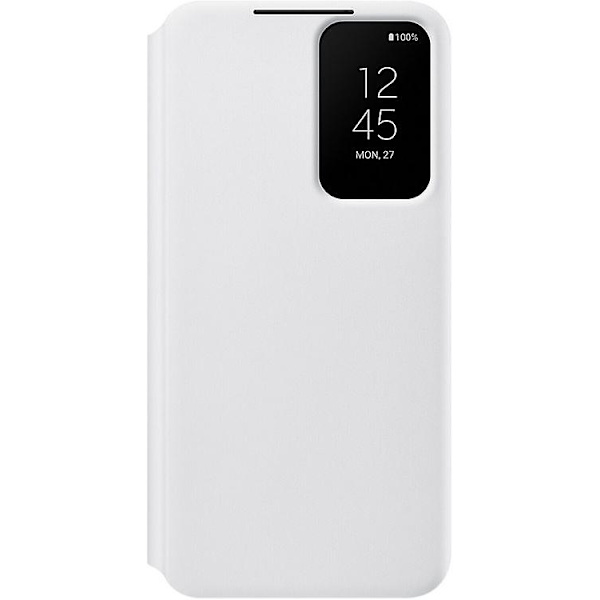 Samsung EF-ZS901CWE Clear View Cover Case til Galaxy S22 - Hvid