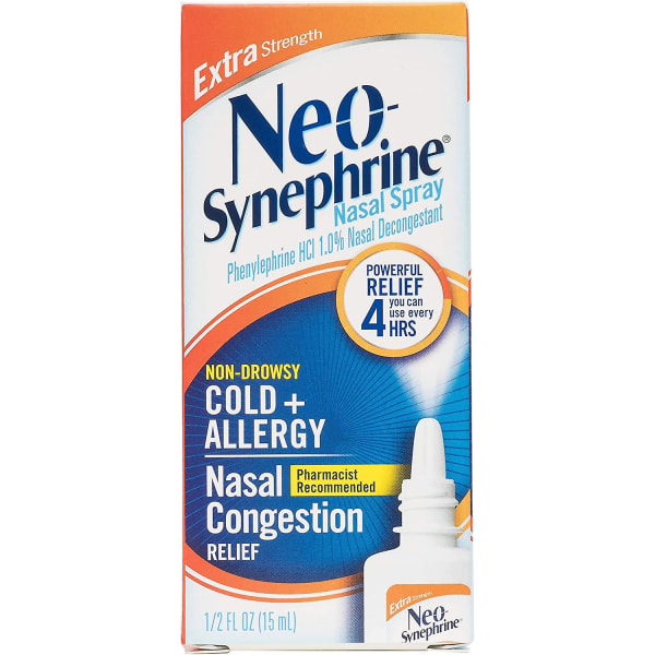 Neo-synefriini kylmä ja poskiontelo, erityisen voimakas suihke, 0,5 unssia