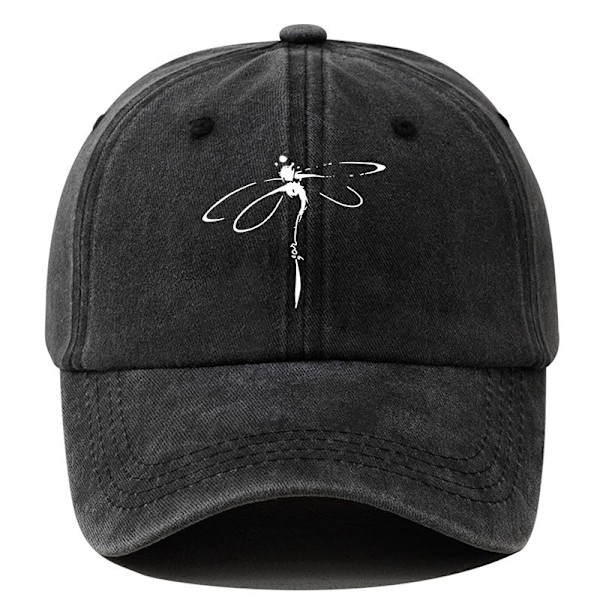 Dragonfly Print Baseball Cap för kvinnor: Lätt, andningsbar och sliten pappahatt för vardagskläder och solskydd