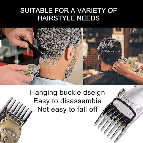Clipper Guards Skärguider För Wahl Clipper Med Metallklämma (10-pack)