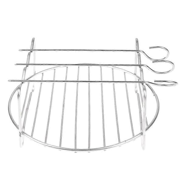 Bageplade Spyd Airfryer Rustfrit Stål Holder BBQ Rack Dobbeltlag